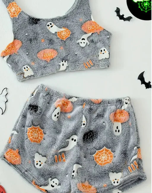 Glow in the dark Halloween pajamas for women