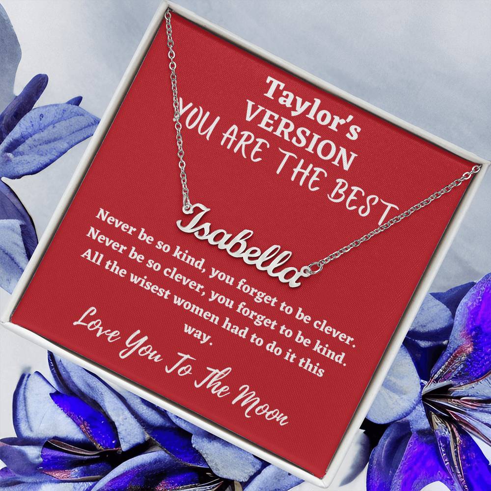 Love You To The Moon And to Saturn, folklore necklace
