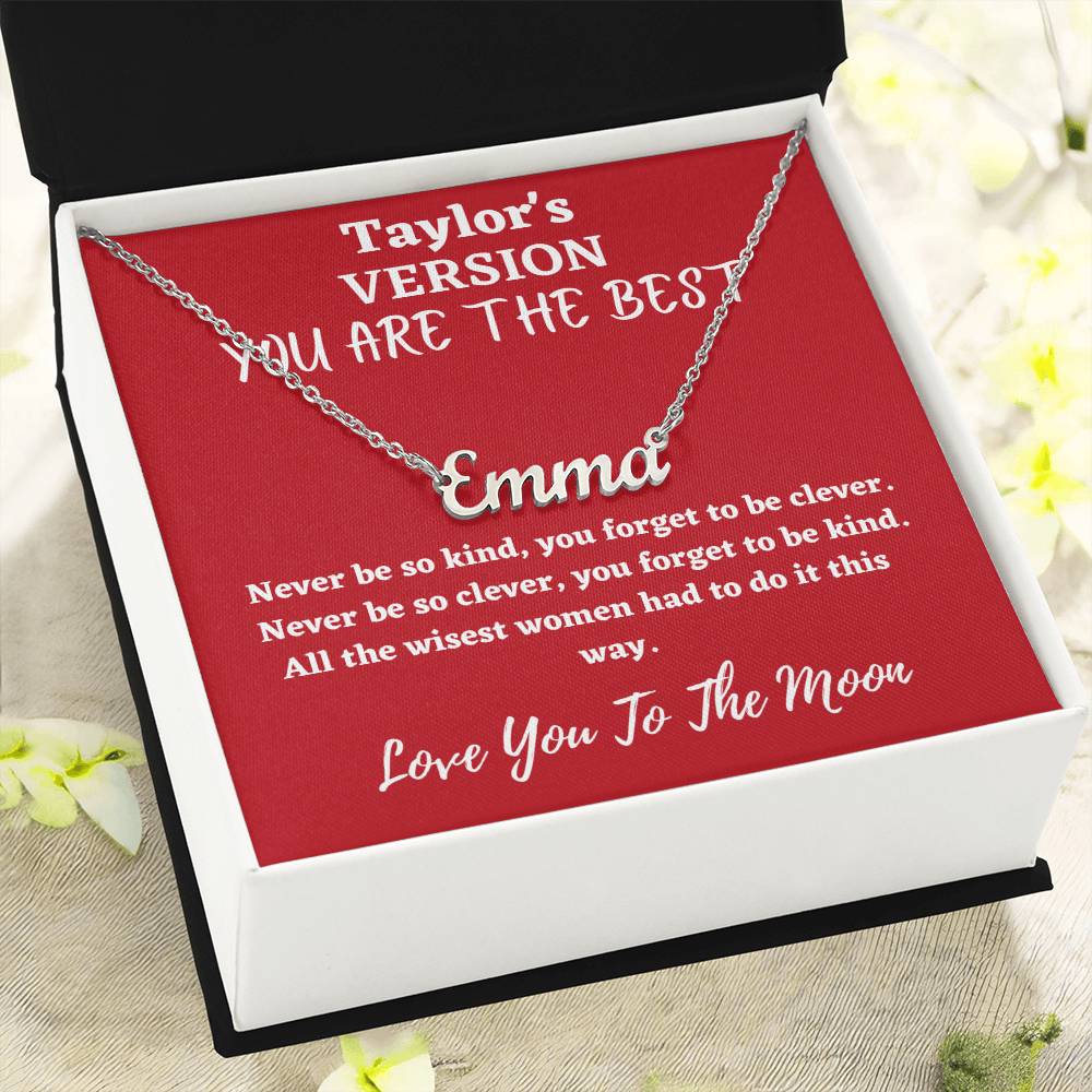 Love You To The Moon And to Saturn, folklore necklace