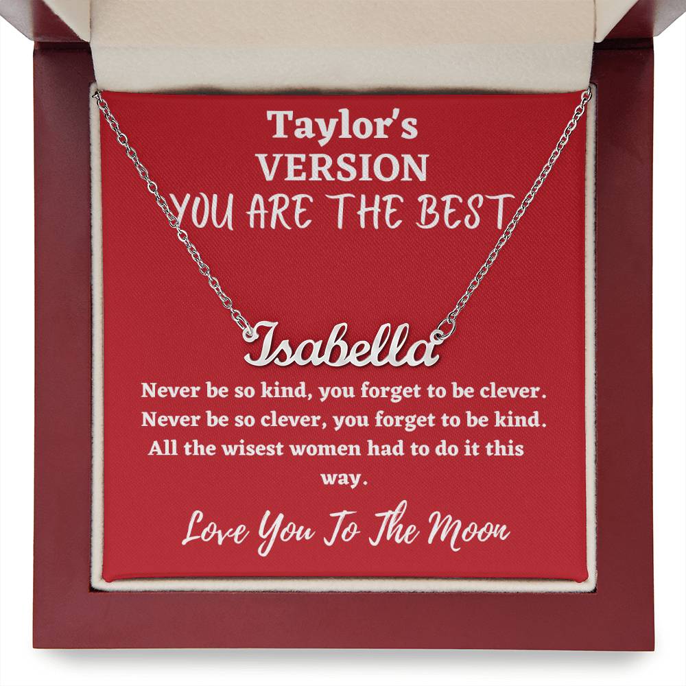 Love You To The Moon And to Saturn, folklore necklace