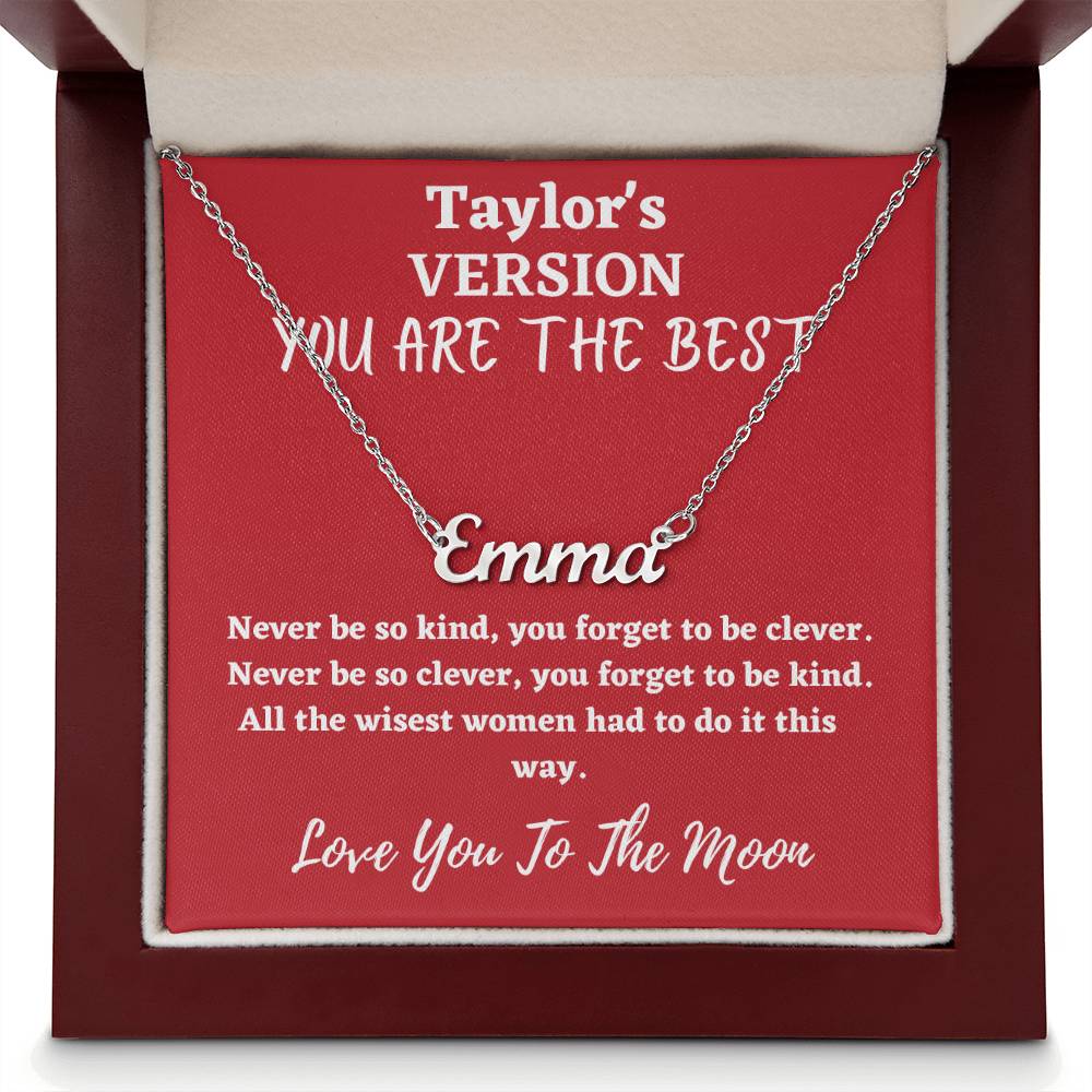 Love You To The Moon And to Saturn, folklore necklace