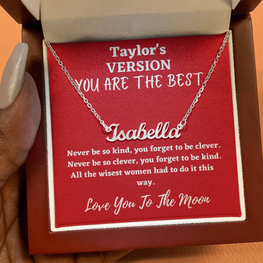Love You To The Moon And to Saturn, folklore necklace