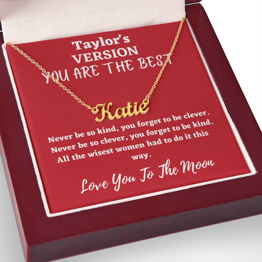 Love You To The Moon And to Saturn, folklore necklace