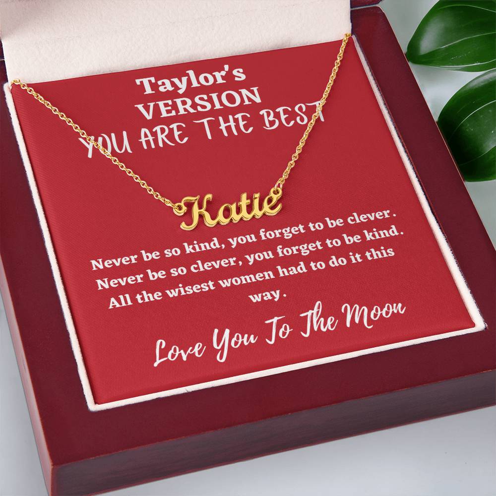 Love You To The Moon And to Saturn, folklore necklace