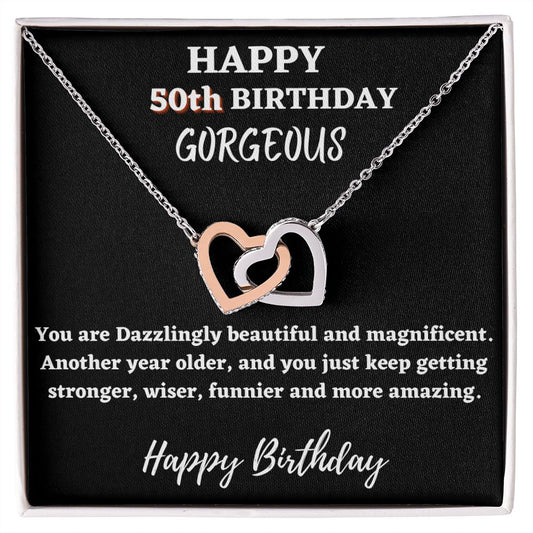 50th birthday gift ideas for Women - Happy 50th birthday hearts