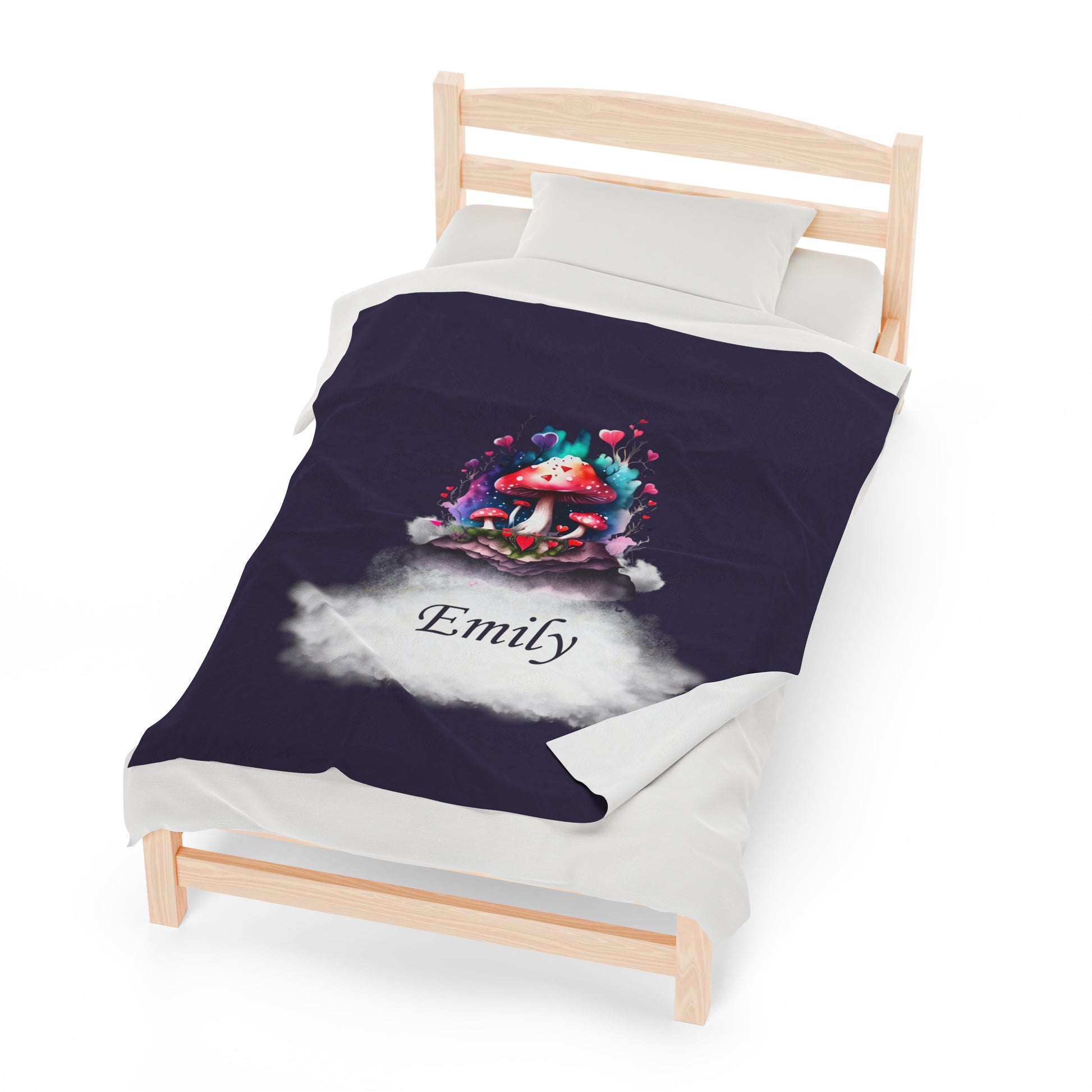 Mushroom Blanket Throw Banket Personalized