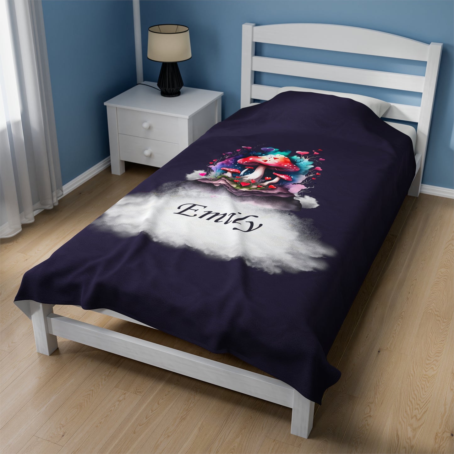 Mushroom Blanket Throw Banket Personalized