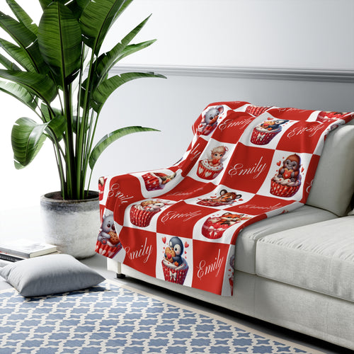 Checkered Blanket Personalized