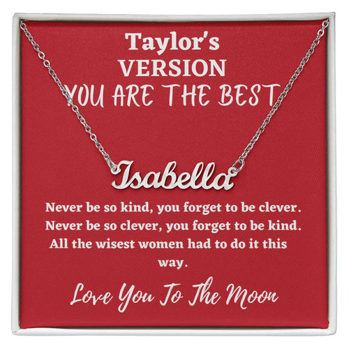 Love You To The Moon And to Saturn, folklore necklace
