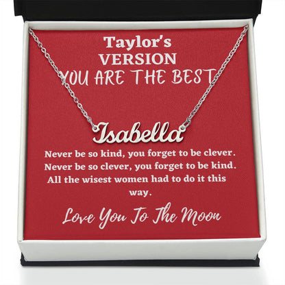 Love You To The Moon And to Saturn, folklore necklace