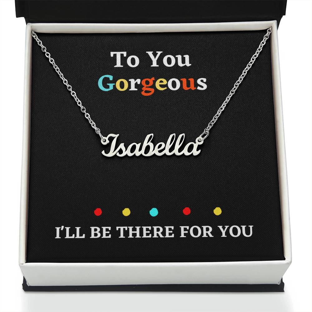 Personalized Jewelry necklace Custom name with gift box