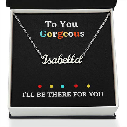Personalized Jewelry necklace Custom name with gift box