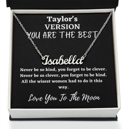 Love You To The Moon And to Saturn charm