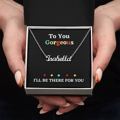 Personalized Jewelry necklace Custom name with gift box