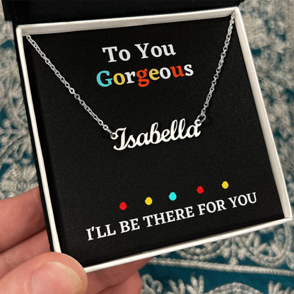 Personalized Jewelry necklace Custom name with gift box