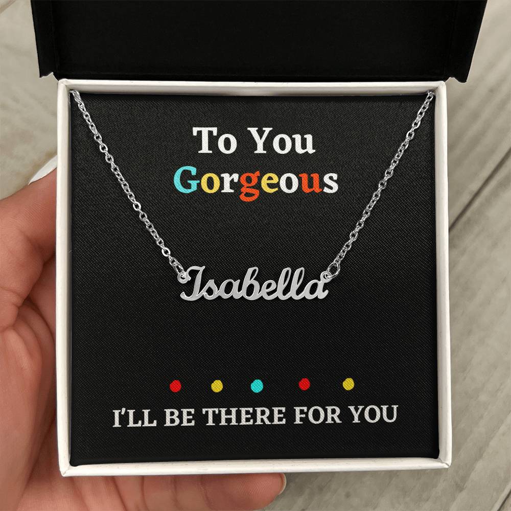 Personalized Jewelry necklace Custom name with gift box