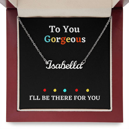 Personalized Jewelry necklace Custom name with gift box