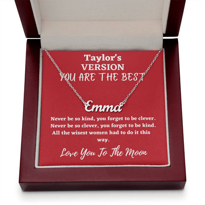 Love You To The Moon And to Saturn, folklore necklace