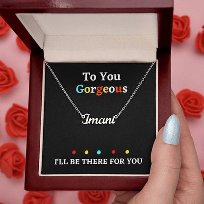 Personalized Jewelry necklace Custom name with gift box