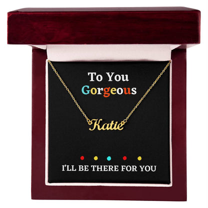 Personalized Jewelry necklace Custom name with gift box