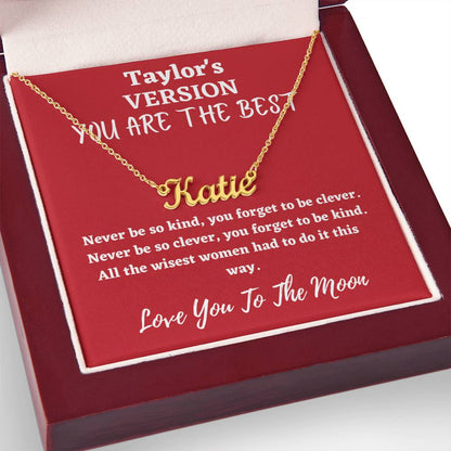 Love You To The Moon And to Saturn, folklore necklace