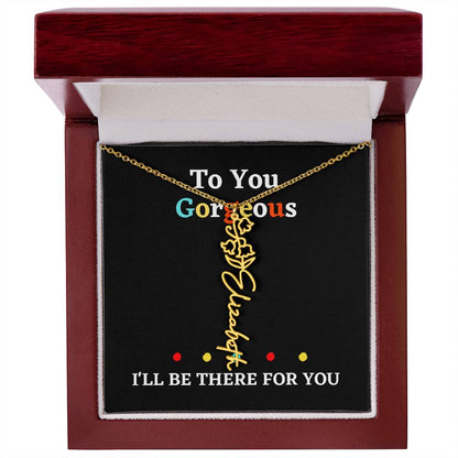 Birth flower necklace, birth month flower necklace Personalized with gift box