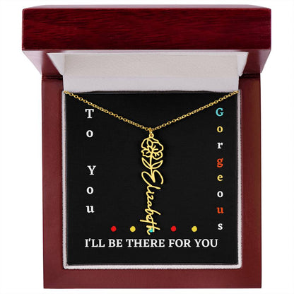 Birth flower necklace, Birth month flower necklace Customized with gift Box
