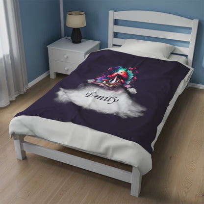 Mushroom Blanket Throw Banket Personalized