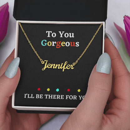 Personalized Jewelry necklace Custom name with gift box