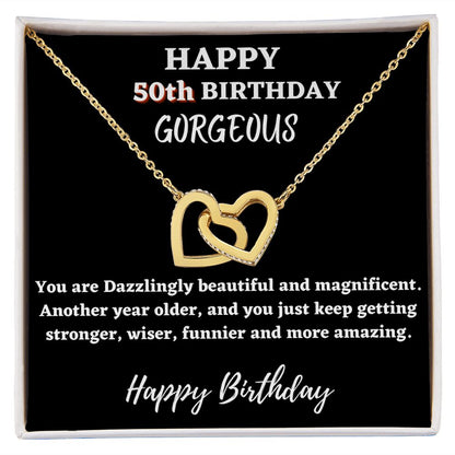50th birthday gift ideas for Women - Happy 50th birthday hearts
