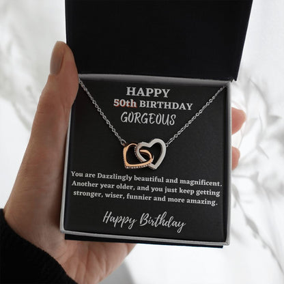 50th birthday gift ideas for Women - Happy 50th birthday hearts