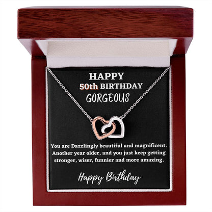 50th birthday gift ideas for Women - Happy 50th birthday hearts