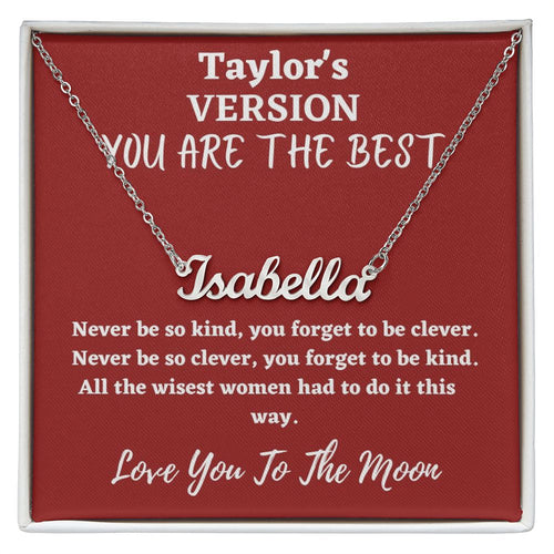 Love You To The Moon And to Saturn, folklore, Jewelry Necklace (Inspired)