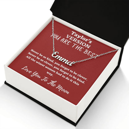 Love You To The Moon And to Saturn, folklore, Jewelry Necklace (Inspired)