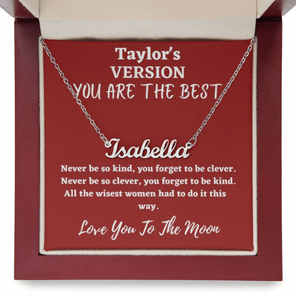 Love You To The Moon And to Saturn, folklore, Jewelry Necklace (Inspired)